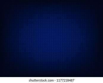 Vector illustration of blue light geometric shape on black background, concept of abstract tecnology.