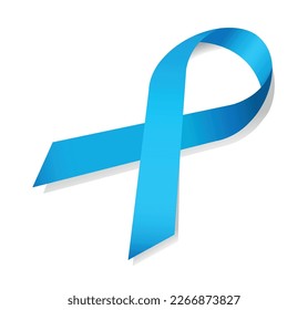 Vector illustration Blue loop Ribbon sign