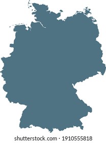 vector illustration of Blue map of 