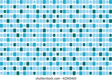vector illustration of blue mosaic isolated on white background