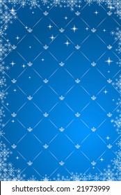 Vector illustration of blue New Year wallpaper