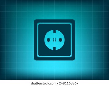 Ilustración vectorial azul en el fondo