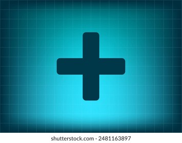 Ilustración vectorial azul en el fondo