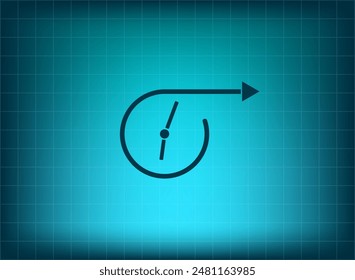 Ilustración vectorial azul en el fondo