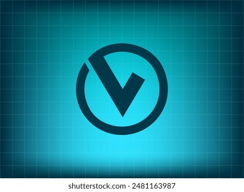 Vector illustration blue on background