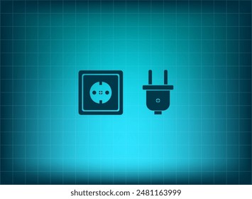 Vector illustration blue on background