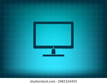 Ilustración vectorial azul en el fondo