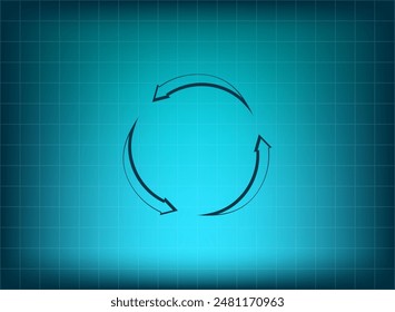 Vector illustration blue on background