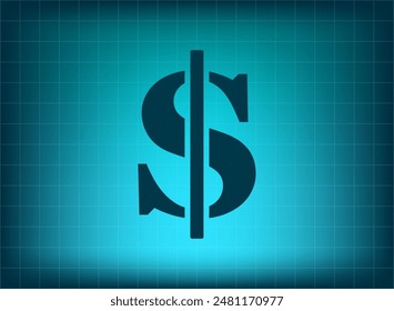 Ilustración vectorial azul en el fondo