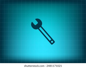 Ilustración vectorial azul en el fondo