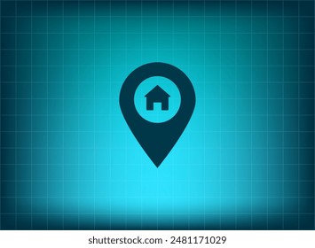 Vector illustration blue on background