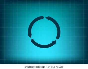 Vector illustration blue on background