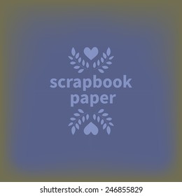 Vector illustration: blue paper background for handmade