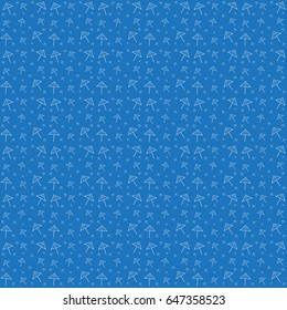 Vector illustration of a blue pattern with a cocktail umbrella