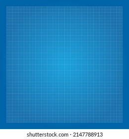 Vector illustration blue plotting graph paper grid background. Grid square graph line texture. Engineering paper pattern. Millimeter graph paper grid template.
