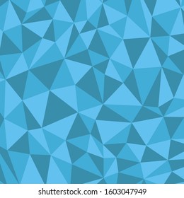 Vector illustration, blue polygonal mosaic background. Design for postcards, business cards, banners, greeting cards