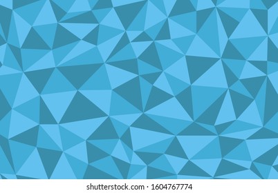 Vector illustration, blue polygonal mosaic background. Design for postcards, business cards, banners, greeting cards