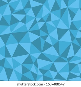 Vector illustration, blue polygonal mosaic background. Design for postcards, business cards, banners, greeting cards