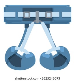 Vector illustration of a blue robotic claw machine component used in arcade games