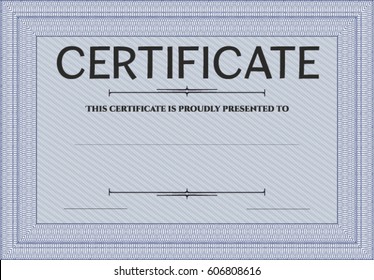 Vektorgrafik des Blauen Beispieldiploms 
