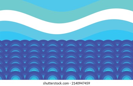 Vektorgrafik der Blaumeermuster-Gradation