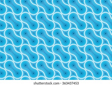 Vector illustration of a blue seamless pattern for fabric, wallpaper, internet and poster background use