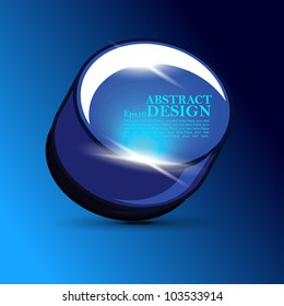  Vector illustration blue shiny glossy buttons for your business website.