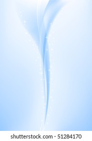 Vector illustration. Blue smoke.