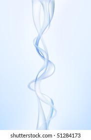 Vector illustration. Blue smoke.