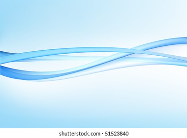 Vector illustration. Blue smoke