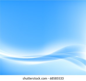 Vector illustration. Blue smoke.