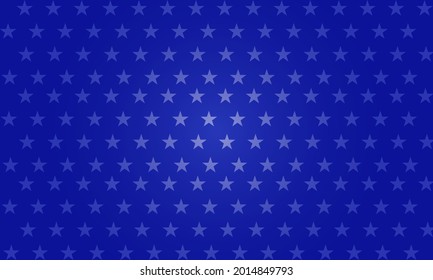 Vector Illustration of blue star background. Design for american holidays