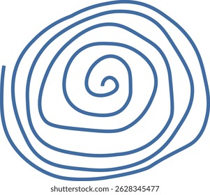 Vector illustration of blue swirl