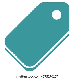 Ilustración vectorial del icono de etiqueta azul
