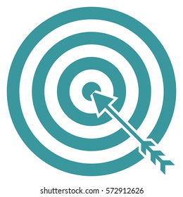 Vektorgrafik des Blue-Target-Symbols
