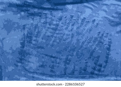 Vector illustration of blue, textured and fleecy fabric in soft carpet and velor for furniture exterior decoration. Empty homogeneous material texture and empty background. 
