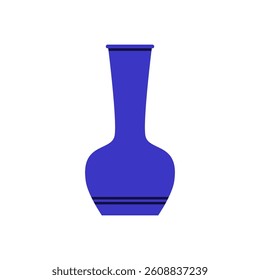 vector illustration of a blue vase