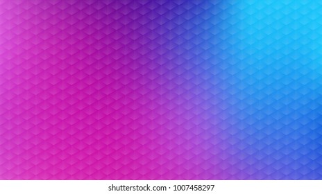 Vector illustration of blue and violet geometric background made of triangles. Abstract geometric pattern for your banner, flyer, brochure or poster design