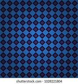 Vector illustration. Blue, violet and gray abstract background painted geometry shine and layer element seamless pattern.
