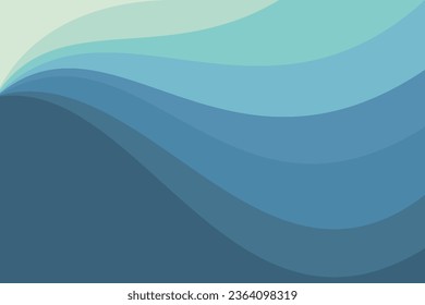 vector illustration blue wave ocean abstrak background.