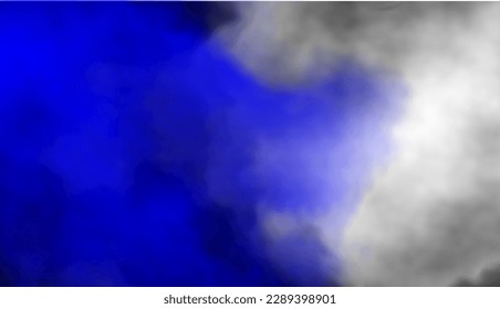 Vector illustration of a blue white mystical haze