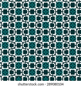 Vector illustration of blue and white  seamless geometric pattern