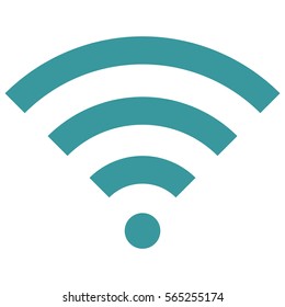 Vector Illustration of Blue Wifi Icon
