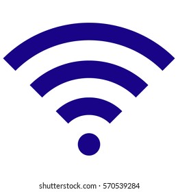 Vector Illustration of Blue Wifi Icon
