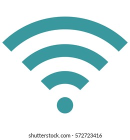 Vector Illustration of Blue WiFi Icon
