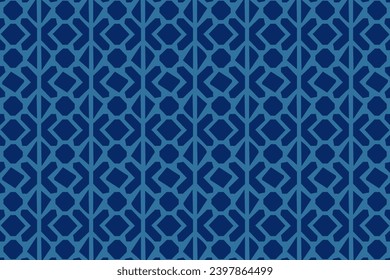 Vektorgrafik eines blauen X-Zeichenmotivmusters, ideal für Bildschirmhintergründe.