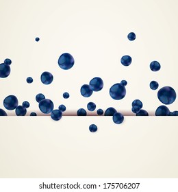 Vector Illustration of Blueberries