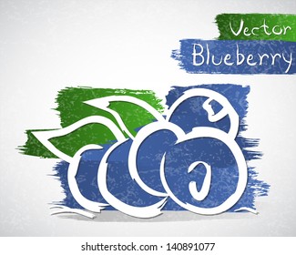 Vector illustration of blueberry