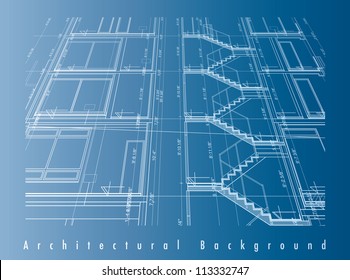 Vector illustration of a blueprint.