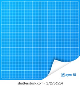 Vector illustration of Blueprint background. eps 10